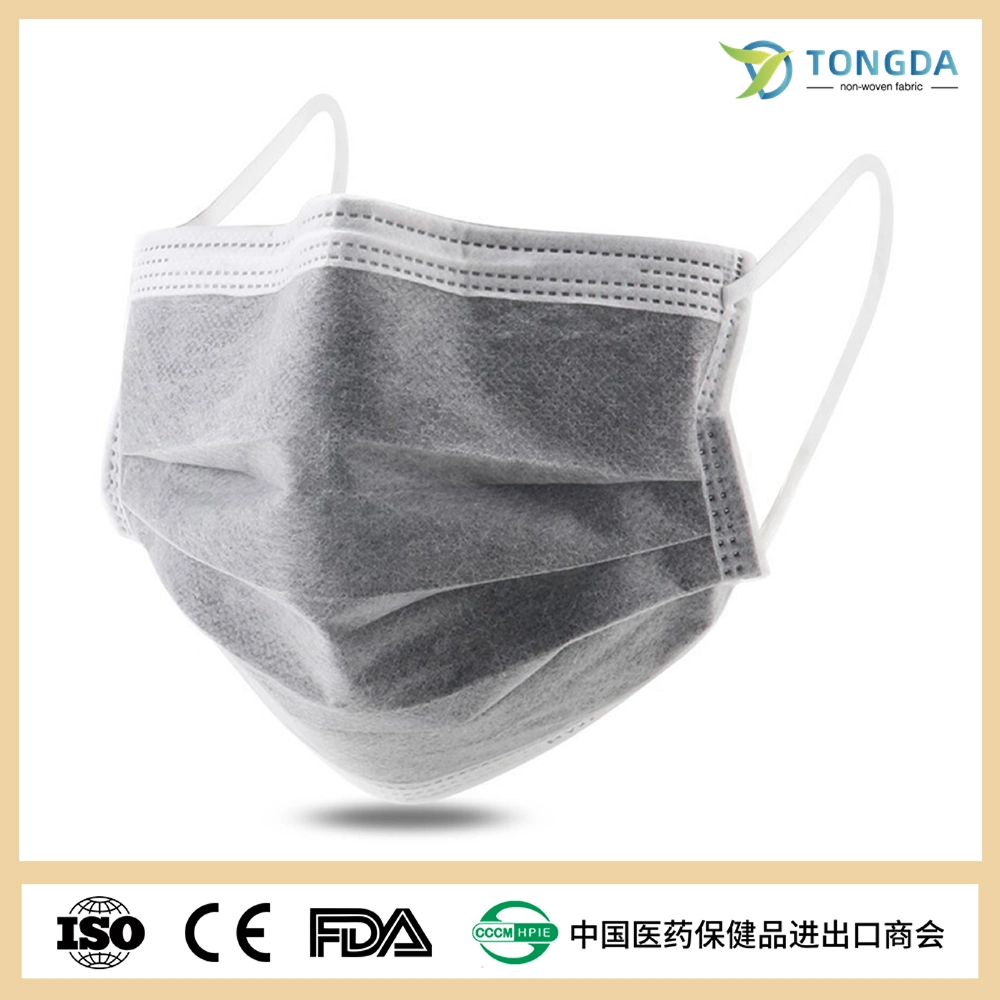 Non Woven Active Carbon Face Mask for Labor Protection 4-Ply Face Mask