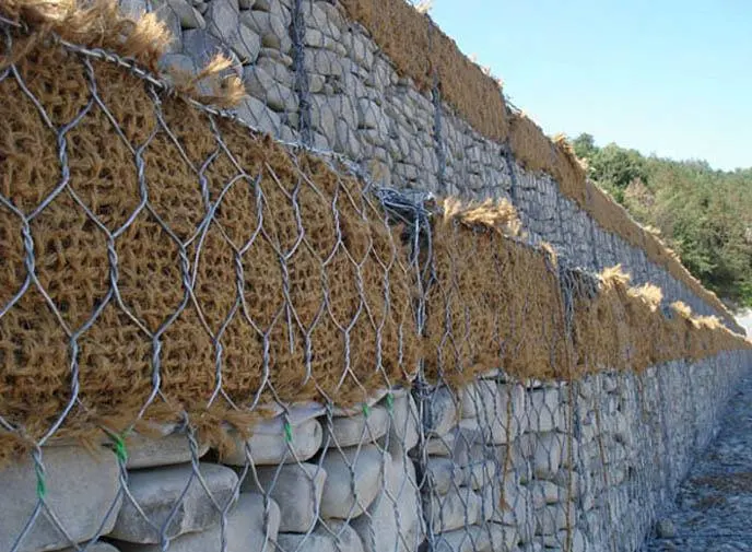 Hot DIP Galvanized High quality/High cost performance  Custom Hexagonal Gabion Mesh Box