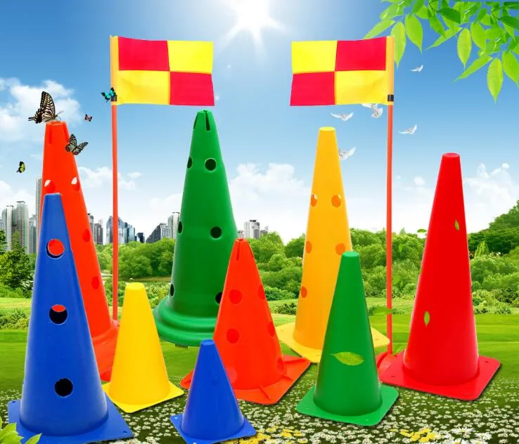 Cones de treino de trânsito por atacado, cones de segurança de plástico para estacionamento, cones de marcador de campo Agility para treinos de futebol de basquetebol cones de agilidade