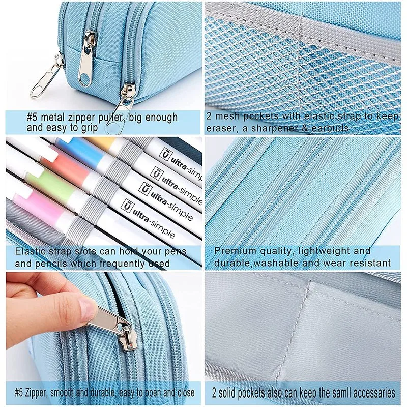 Custom Unique Design Pencil Pouch Bag Large Capacity Pencil Bag