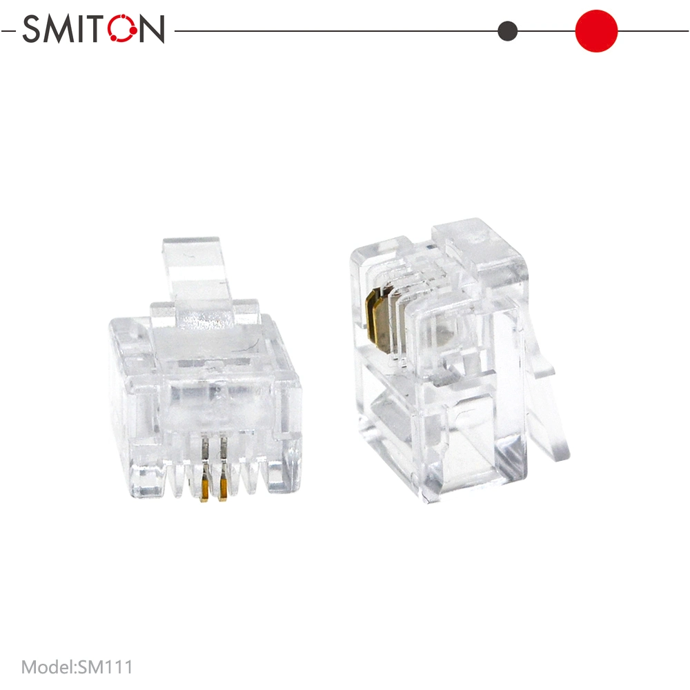 EXW RJ11 6p2c conector telefónico conector modular telefónico RJ11 RJ11 6p2c 6p4c ficha modular