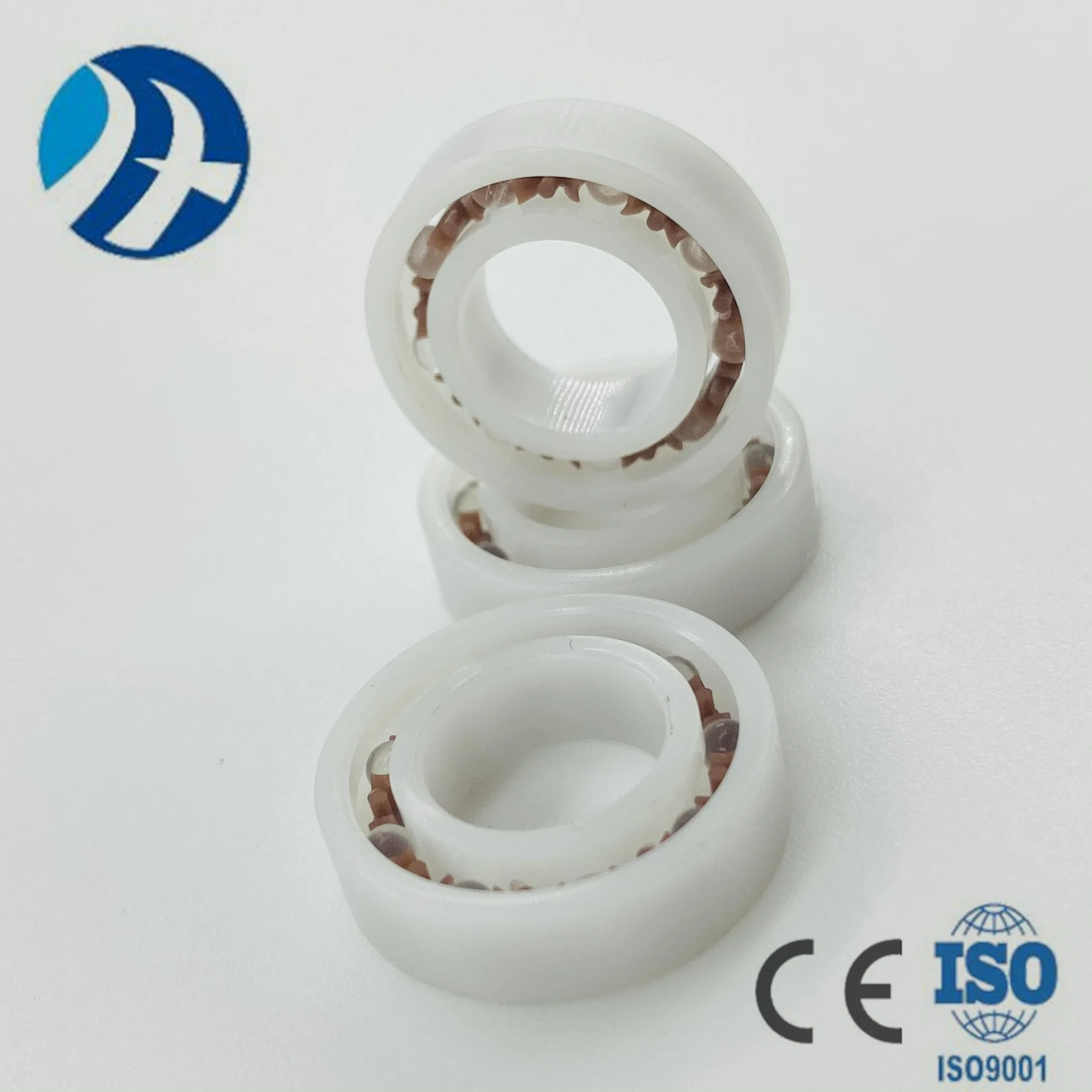 Type 6800 Antimagnetic Zirconia Ceramic Single Direction Flat Thrust Ball Bearing