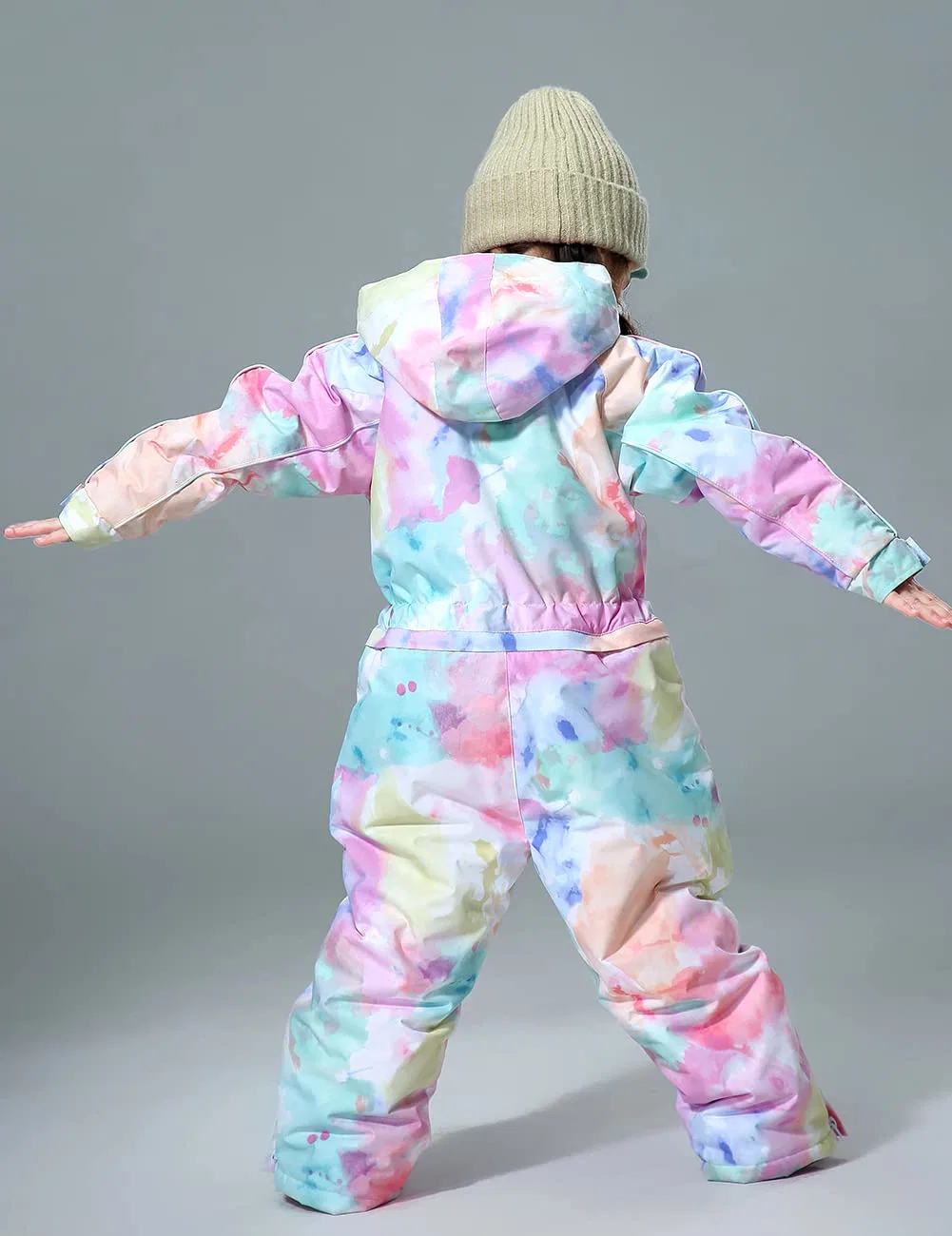 Chico y chica' S Snowsuit de esquí de una pieza se adapta a las chaquetas impermeables overoles Jumpsuit de esquí