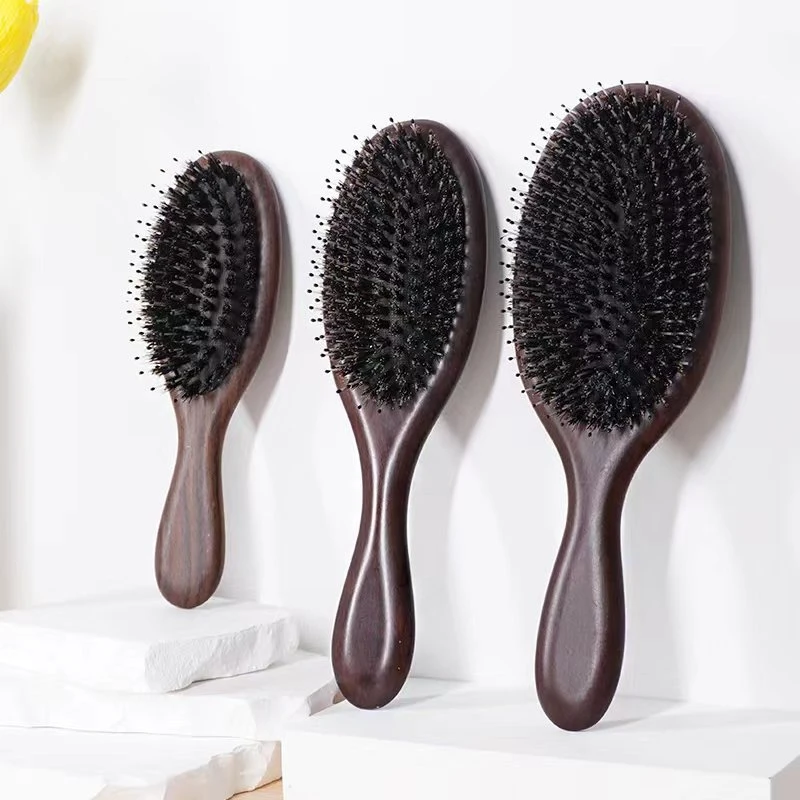 Wholesale/Supplier Ebony China Pig Bristle Massage Hair Tool Hair Brush Comb