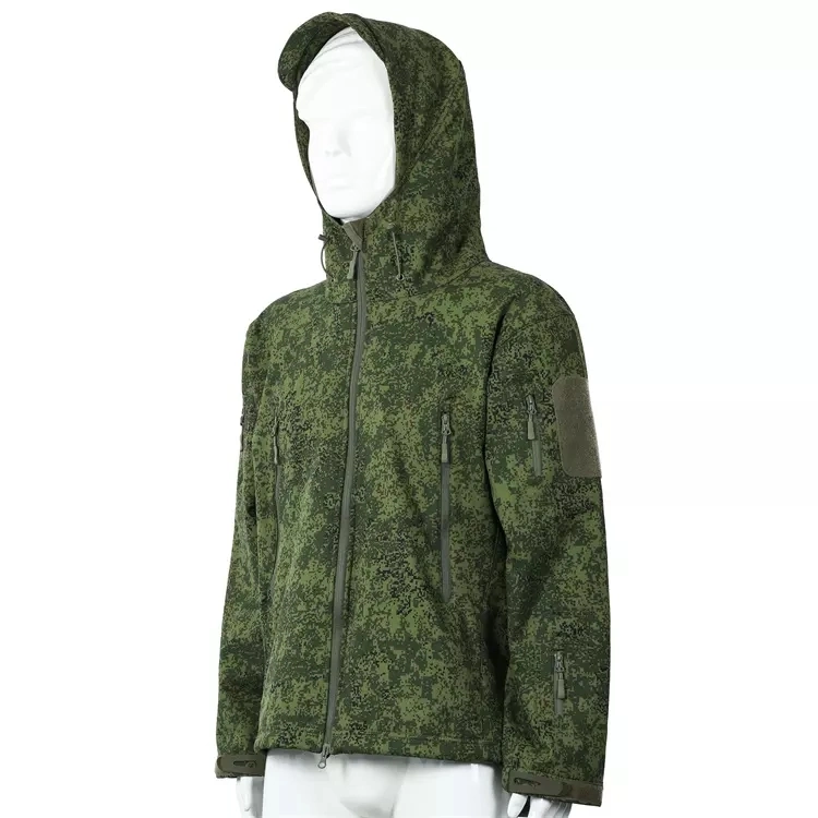 Waterproof Tactical Sports Warm Russian Little Green Men Soft Shell Jacket