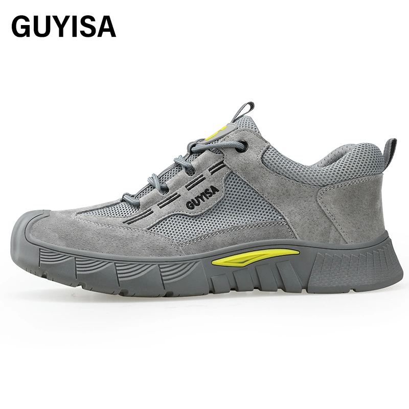 Guyisa Chaussures de sécurité pour Homme Chaussures de sécurité étanches et respirantes à bout en acier Pour le travail