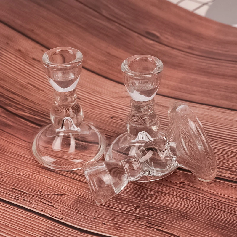 Glass Candle Holder Glass Candle Stick Glassware for Wedding