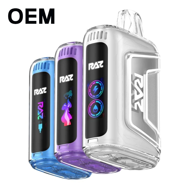 Etiqueta OEM personalizada Diseño libre Raz Mega Tn 9000 Puffs Pantalla LCD Geekvapes VAPE desechable mayorista