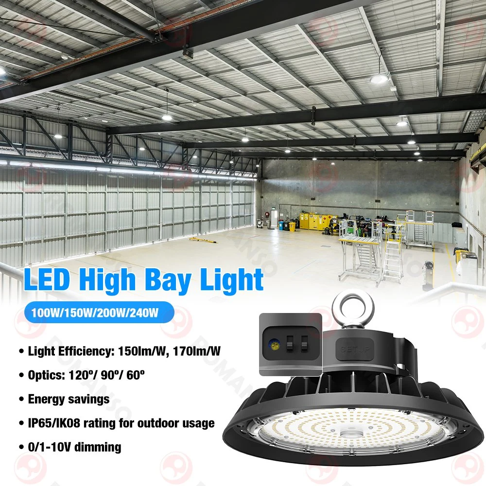 LED UFO Kammer Aluminium Reflektor IP65 6000K 200W LED hoch Bay Light