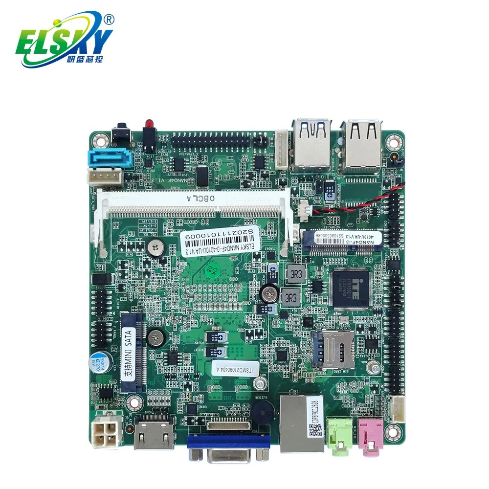 Elsky Nano-Itx Motherboard with CPU Broadwell 5th Gen Core I3-5010u 5020u DDR3 RJ45 LAN 4K Display Nano5f