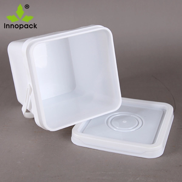 Food Grade Square Plastic Bucket with Lid and Handle Wholesale/Supplier