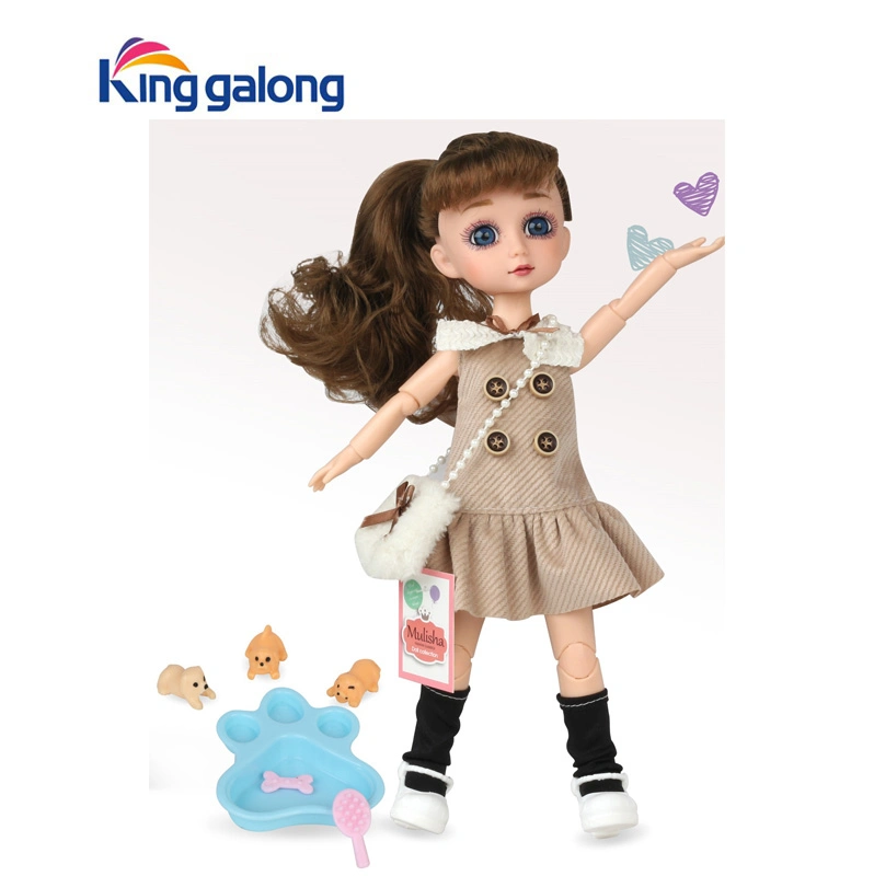 Fashion Pretty Princess Doll Set with Clothes Accessories for Girls Kids