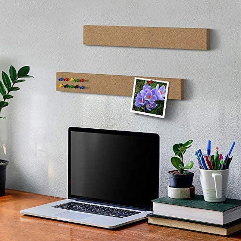 Cork Strips Self-Adhesive Cork Board with Pins for Office School Home Decor