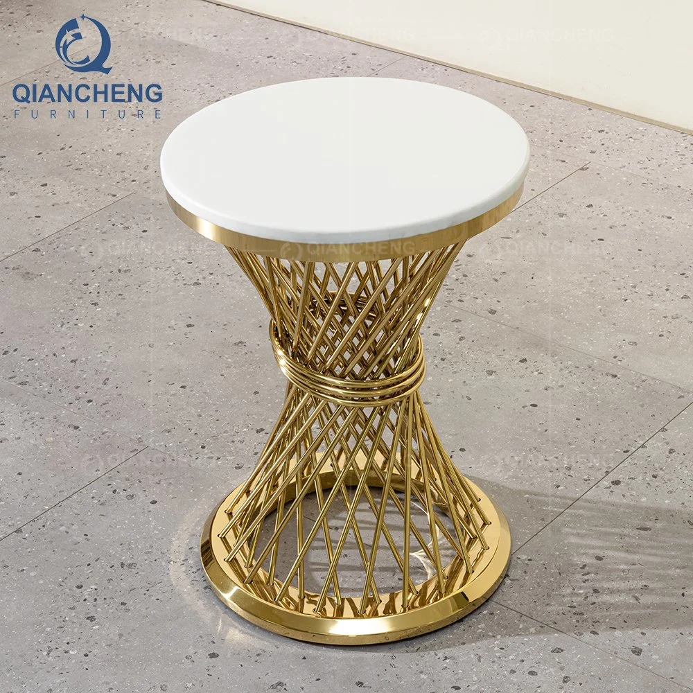 Zeitgenössischer Stil Golden Edelstahl Zentrum Möbel Sofa Kaffee Tabelle