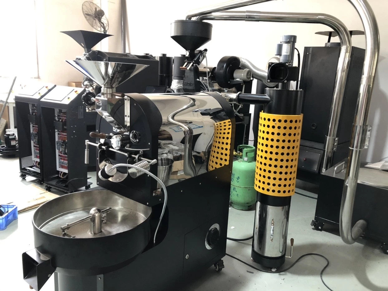 اليوشان للتحكم في درجة الحرارة الكهربائية 3 كجم 6 كجم من التحميص من الفاصوليا المنزلية الصغيرة ماكينة القهوة جاستر