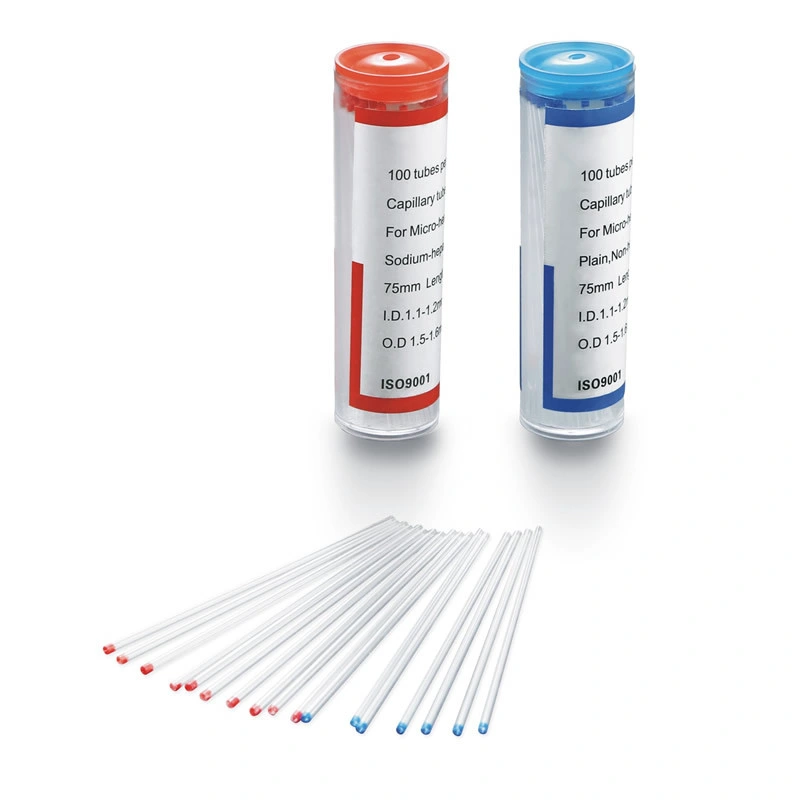 Medical Disposable Glass Micro Hematocrit Heparin Tube Blood Collection Capillary Tube
