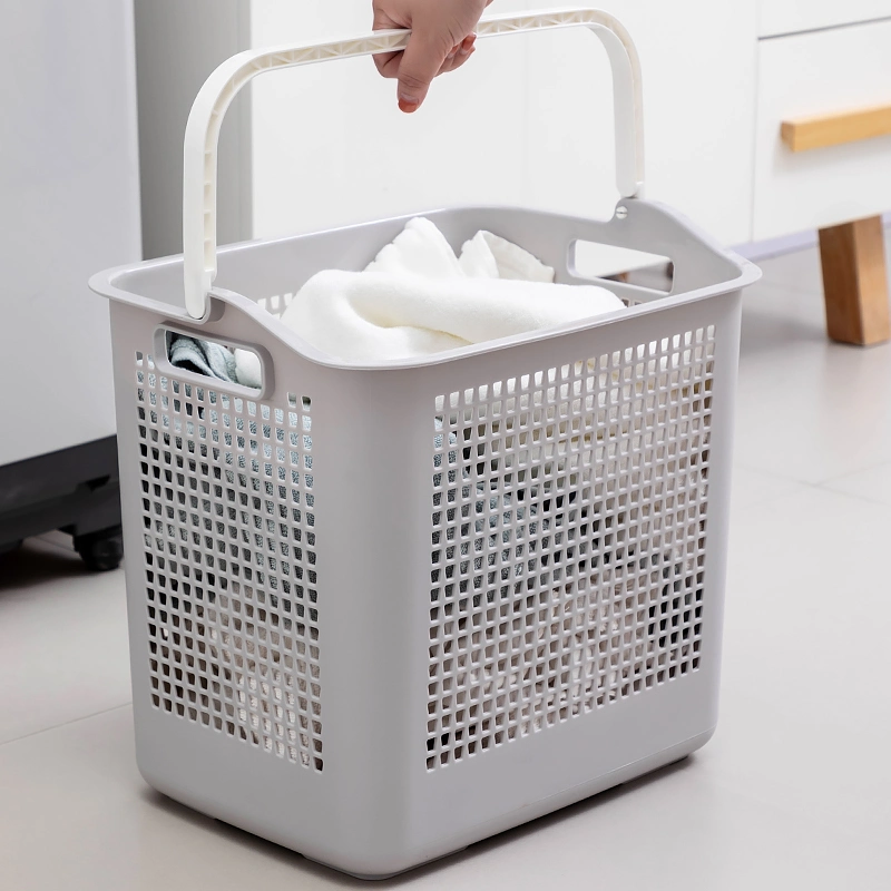 Wholesale/Supplier Large Capacity Kids Toy Fruit Clothes Washing Plastic Laundry Basket with Handle European Style Laundry Storage Basket Organizer