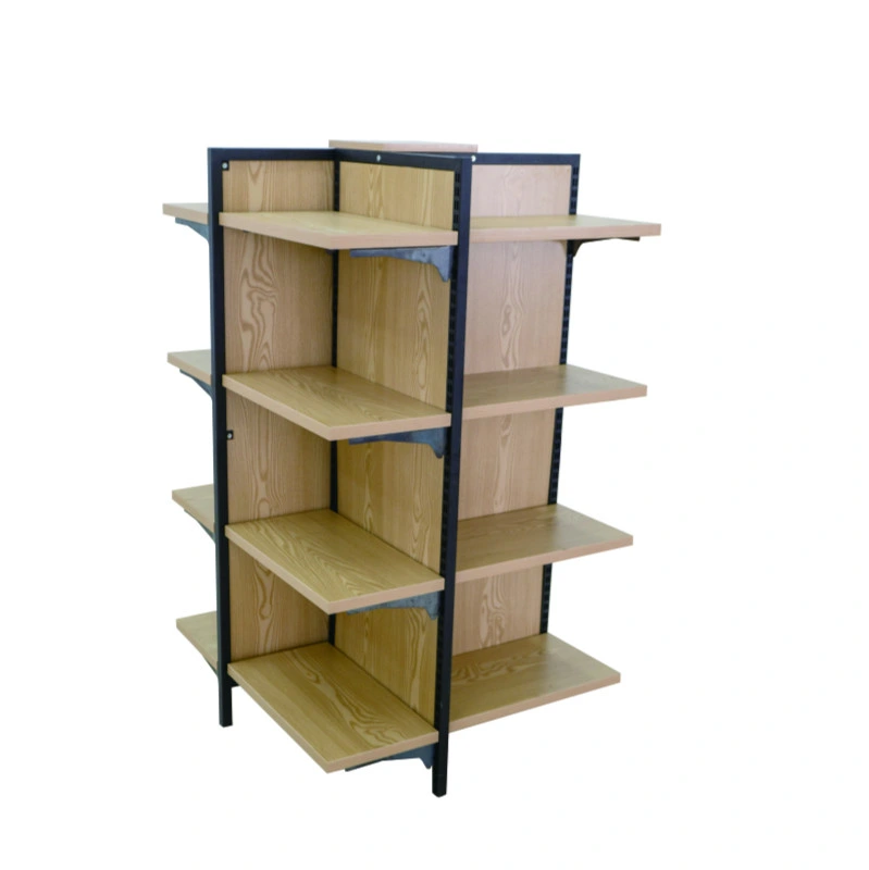 4 Layer Wood Material Pop Floor Spray Display Stand