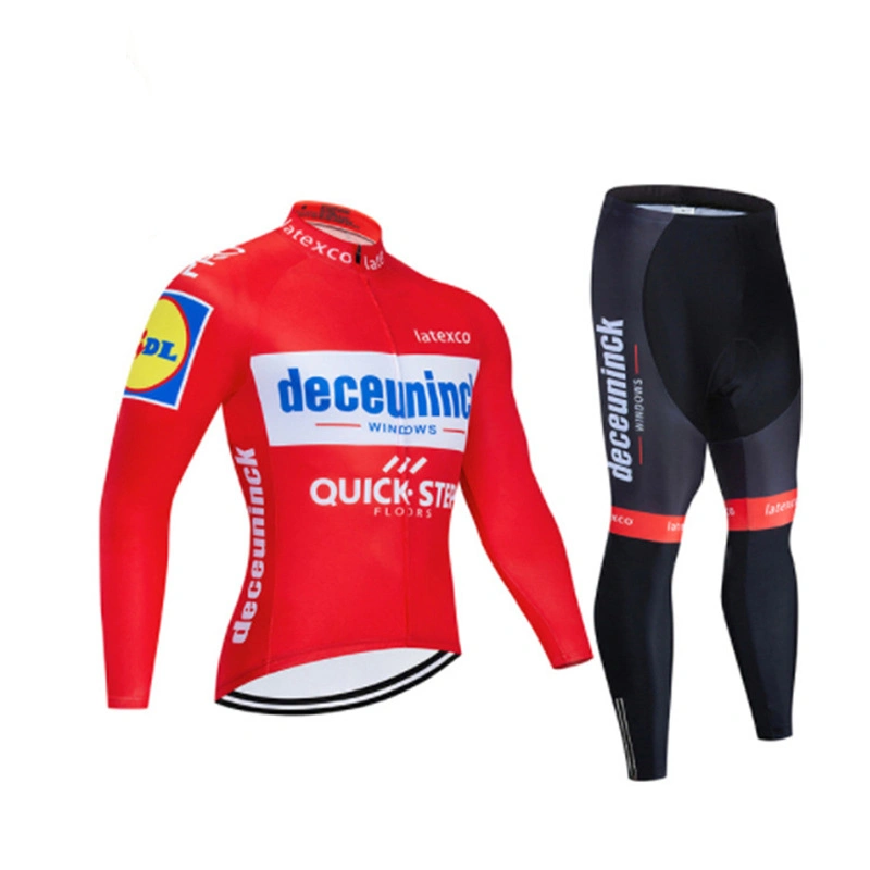 Winter Fleece Radfahren Bekleidung Dropshipping Conjunto Ciclista Hombre Largo Custom Fahrradbekleidung