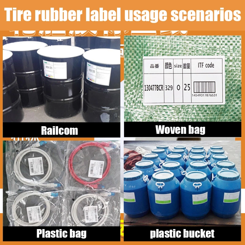 Tyre Adhesive, Direct Heat Transfer, Suitable for Rough Surface, Ground Glass Surface, Woven Bag Surface, Wall, Ground Super Adhesive Label Sticker Paper