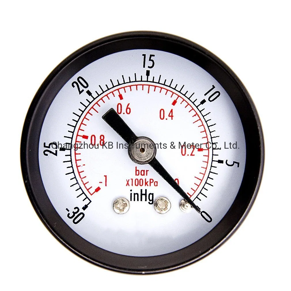 High Precision Stainless Steel Pressure Gauge for Liquid Fuel Oil Water Air Gas Tire Vacuum Measurement with 100 MPa Bar Psi Kg/Cm2 G1/2 M20*1.5 1/4NPT