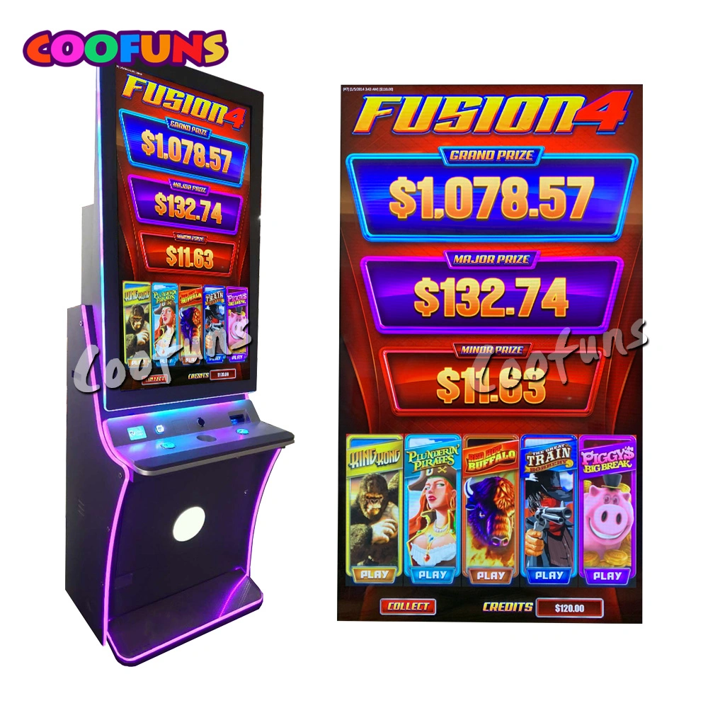 Amusement Equipment Nudge 5 in 1 Skill Game Fusion 4 Casino Gambling Machine for Sale