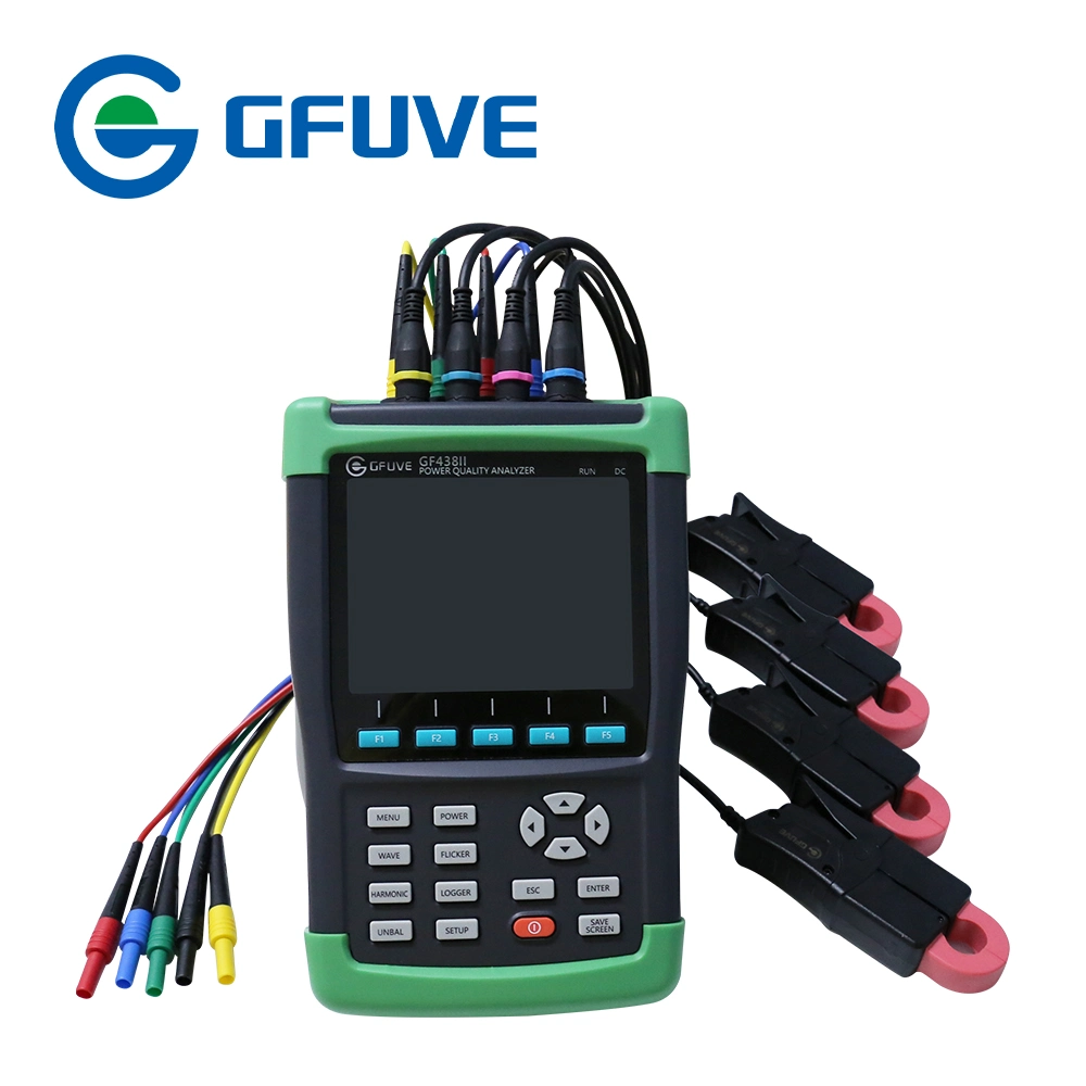 GF438II Three Phase Big Storage Space Power Quality Analyzer with 6000A CT