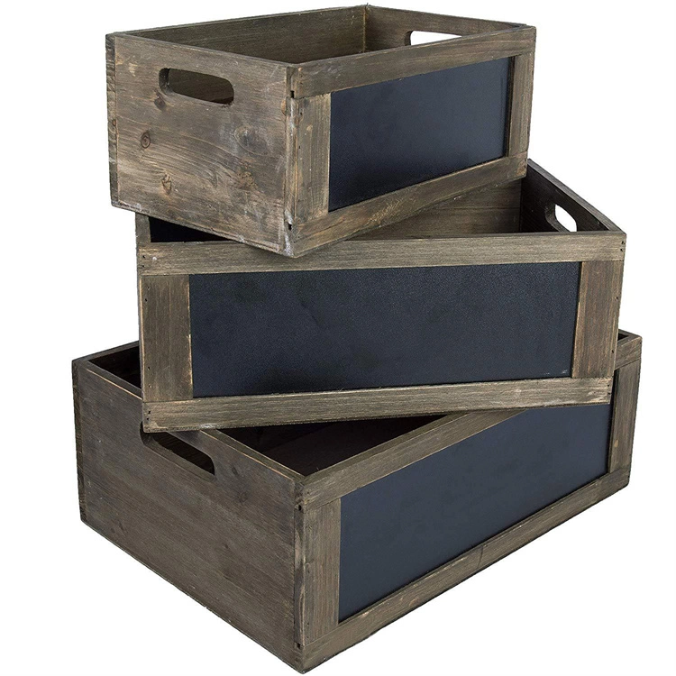 Fabricante de madera de Paulownia madera Caja de almacenamiento de verduras lleva en el cuerpo, de madera Multi-Model Caja de almacenamiento de alimentos