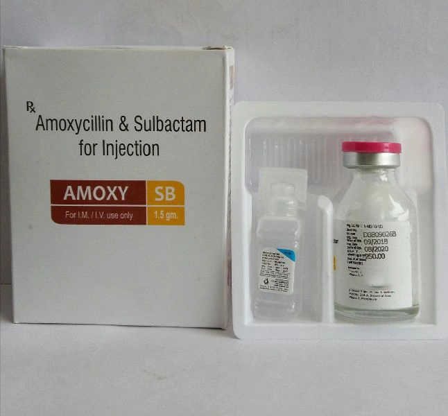 Amoxicilline sodique et Sulbactam sodique pour injection 0,75 g 1,5 g 3,0 g de la Chine Pharma fournisseur