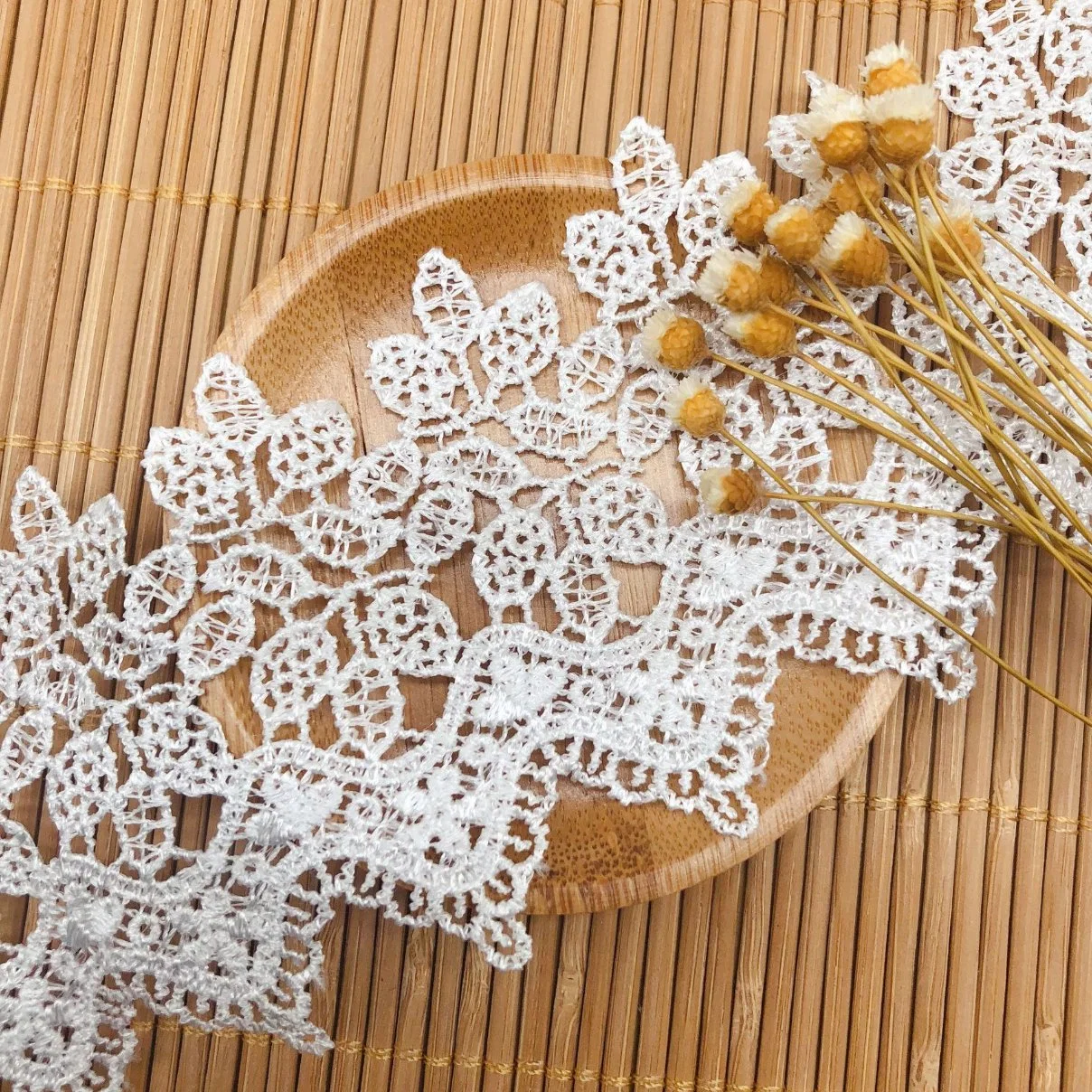 Lace Home Soft Decorations Dress Accessories Fabrics Water-Soluble Embroidery Leaves Clothing Accessories