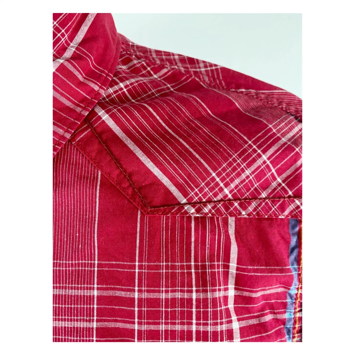 Men's 100% Cotton Y/D Plaid Woven Shirts Casual Wear