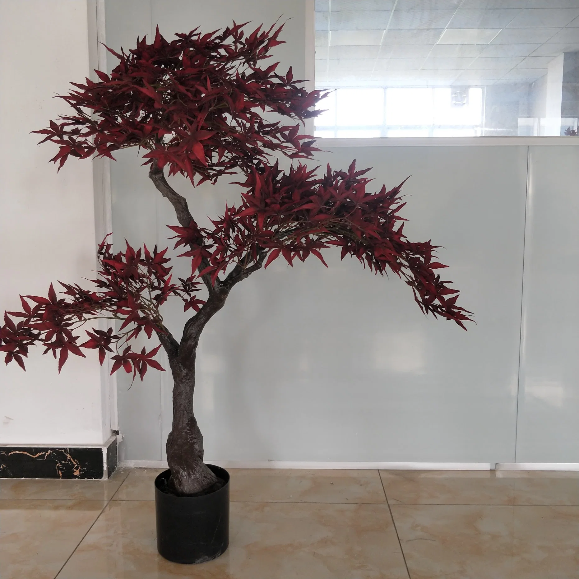 1,2 m de árvores artificiais Bonsai plantas japonesas Artificial Maple Tree plantas para a decoração moderna