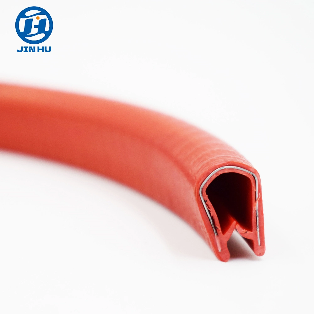 Waterproof Rubber Strip U Shape Composite Red OEM Seal Strip Electrical Cabinet