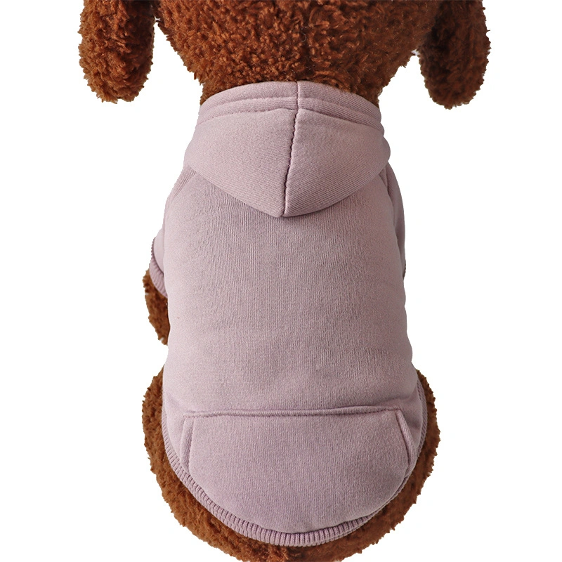 Mayorista barato Multicolor Soft Fleece cálido mascota Custom Hoodie Blank Ropa para perros