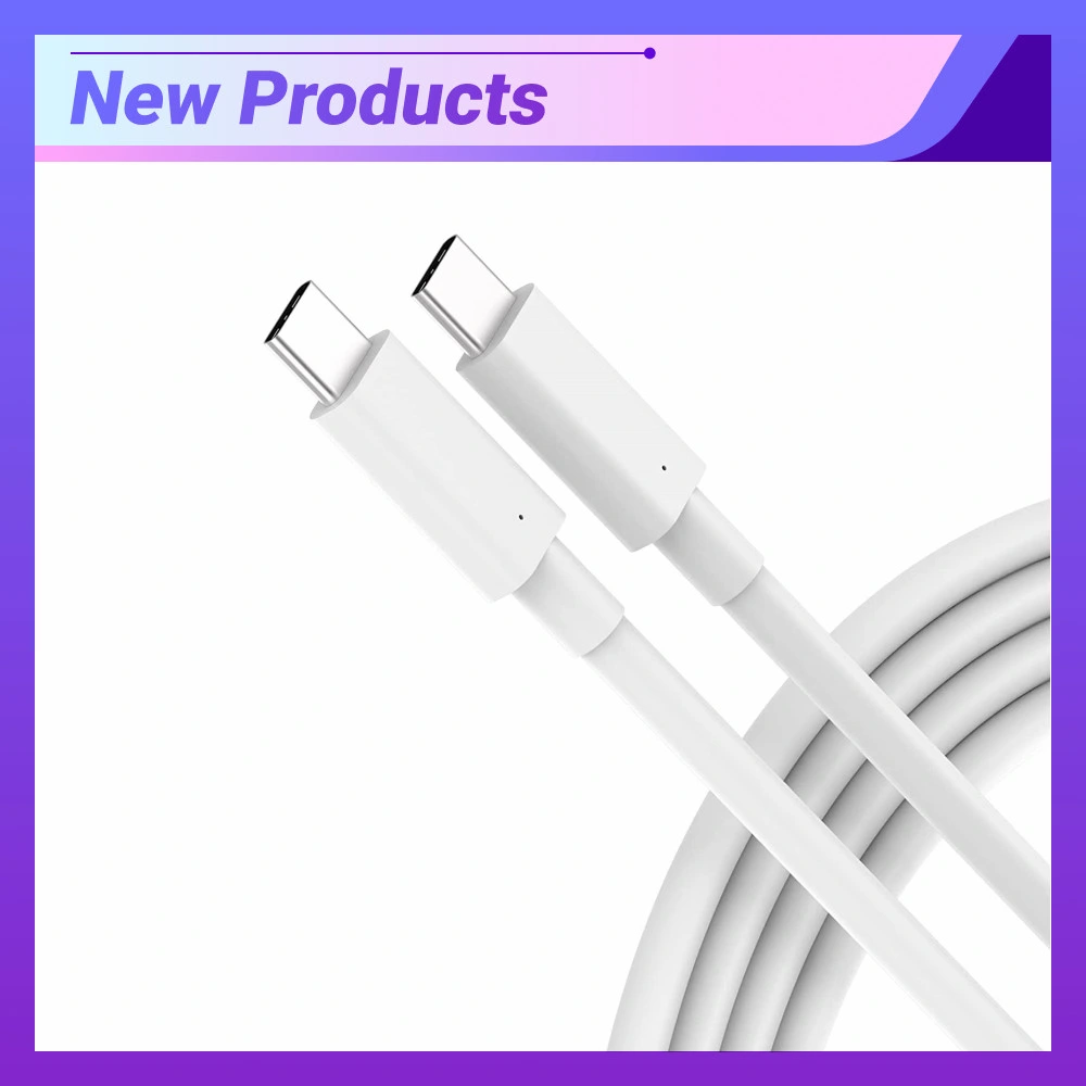 New Product Factory Price 0.25M 1M 2M 3M 5M 3A 5A Mobile Phone Fast Charger USB C to USB C Communication Data Cable for Samsung/Xiaomi Android Phones