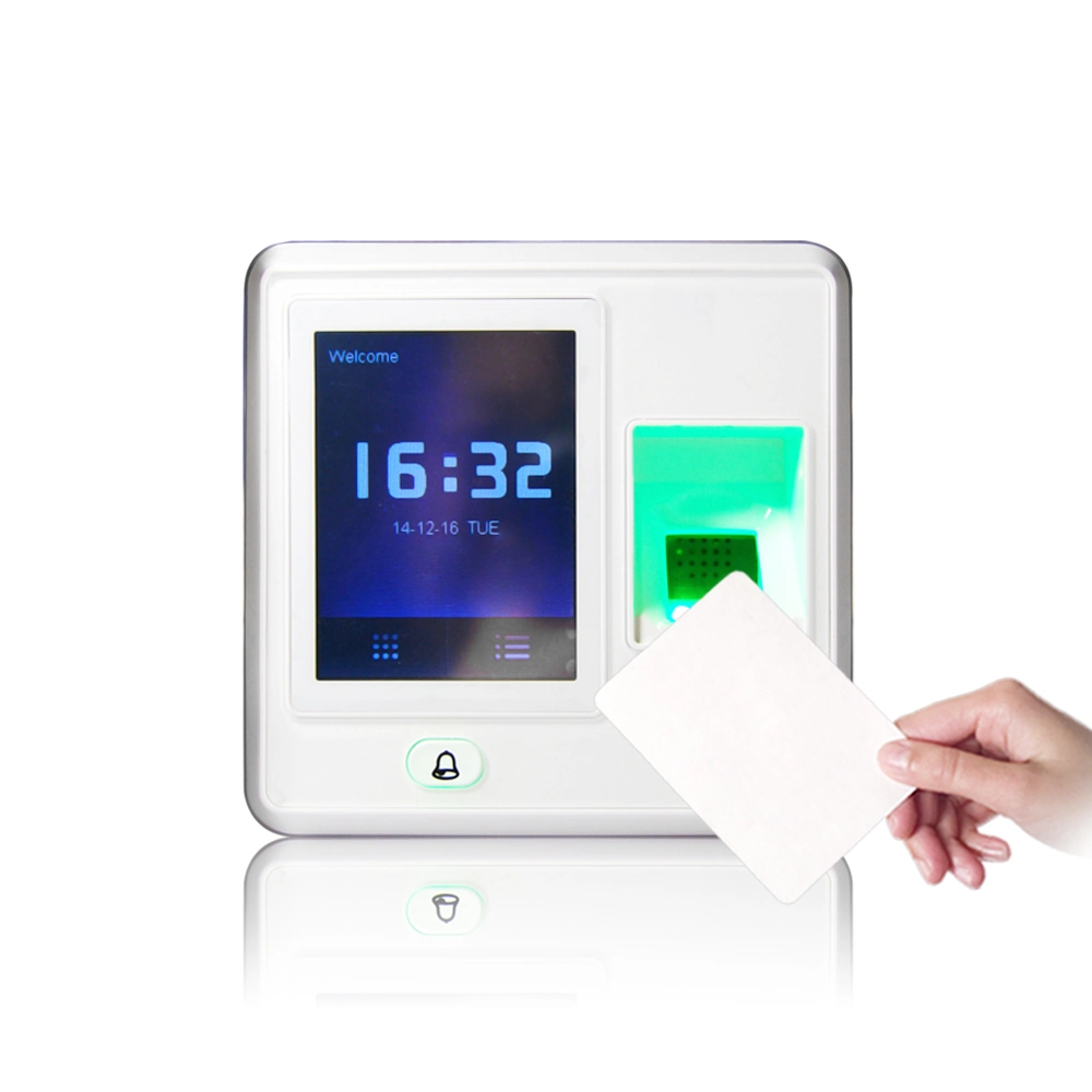 (F04) Punch Card Small Size Touch Screen Fingerprint and Access Control System