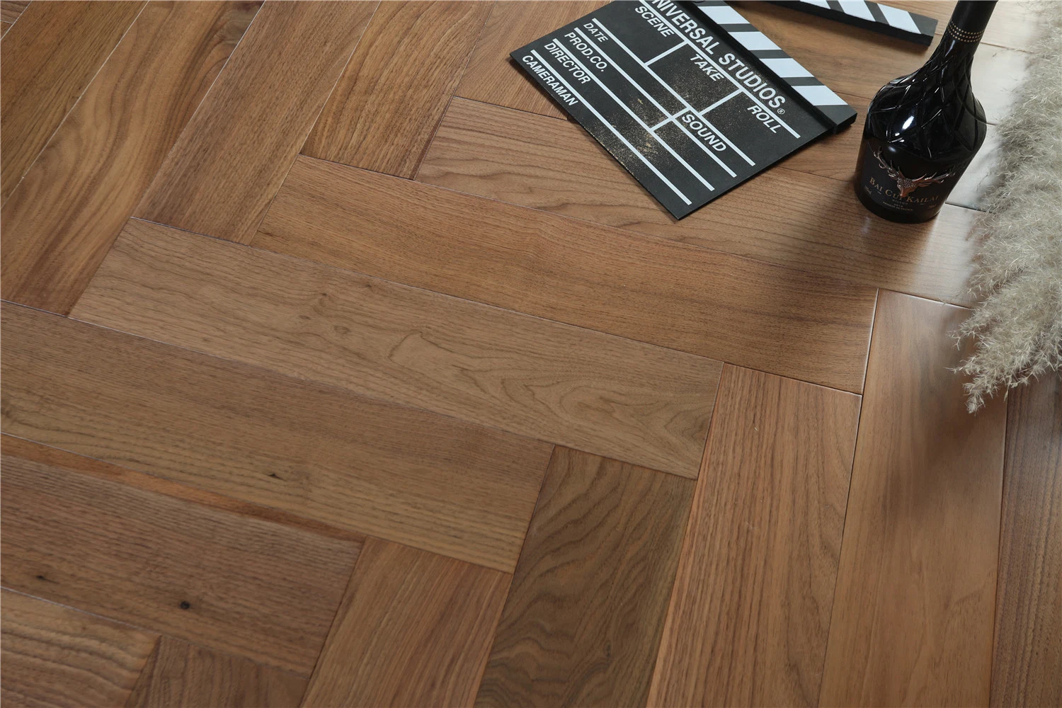 Nogal Negro Pisos de Madera Engineered /Plank, estilo Chevron&amp;estilo Herringbone