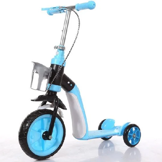 Kids 3 Wheels Scooter 2 in 1 Children Foot Scooter Kick Scooter