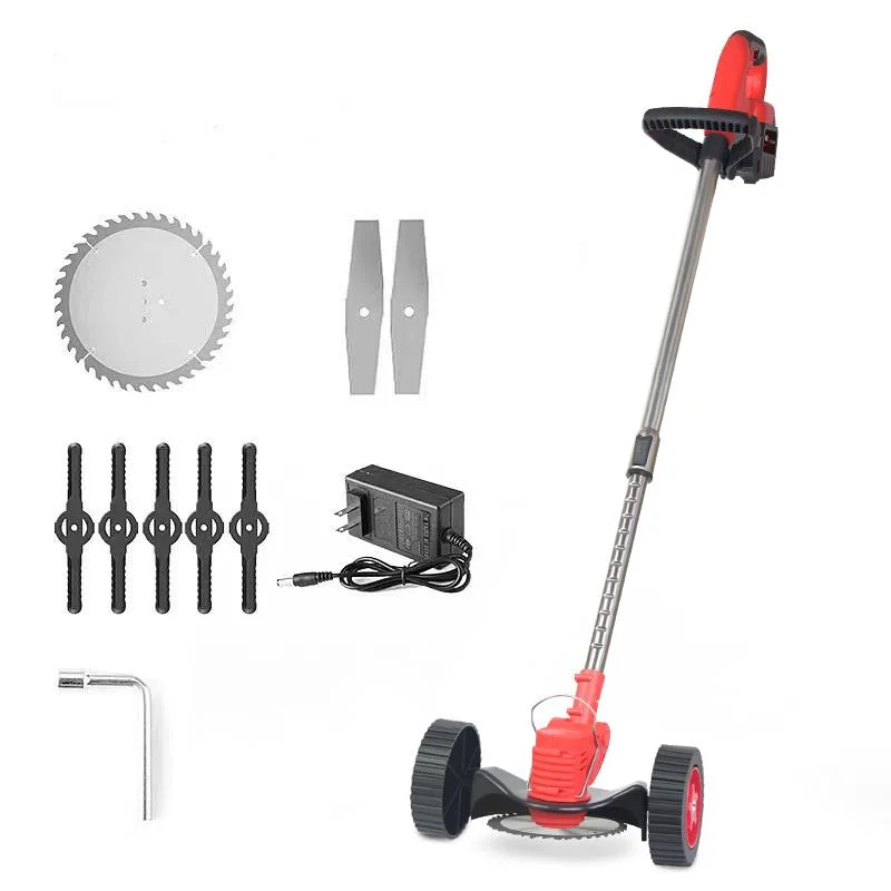 High Quality Durable Cordless Electric Brush Cutter Lawn Mowers with Wheels