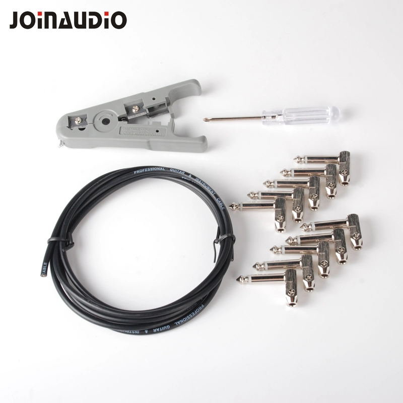 Solderless Guitar Cable Kit Pedalboard Customer DIY with 10 1/4" Ts Plug (4.2002B-3M)