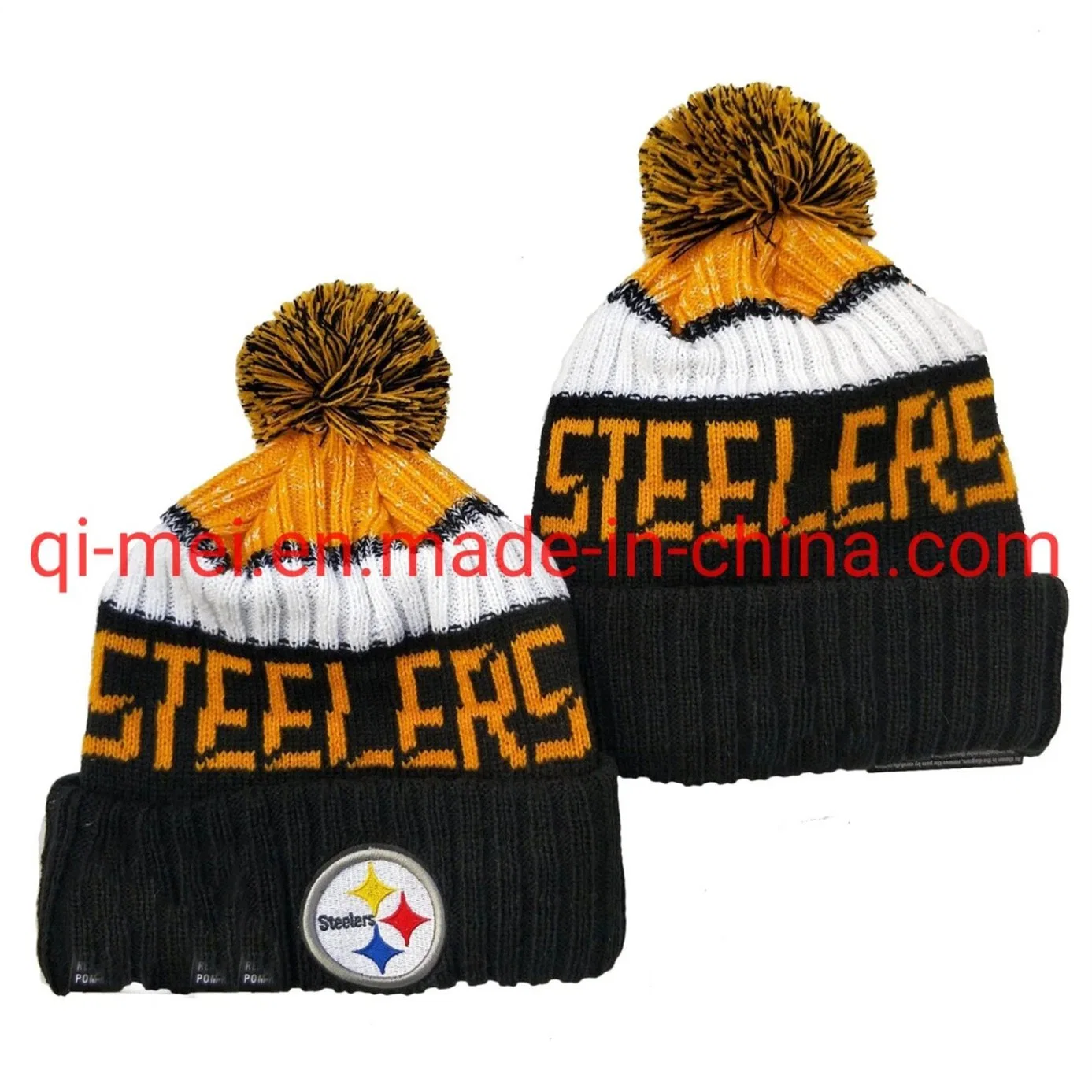 2022 Titans Cowbos Steelers Raiders 100Temporada POM Deporte tejer sombreros Beanies