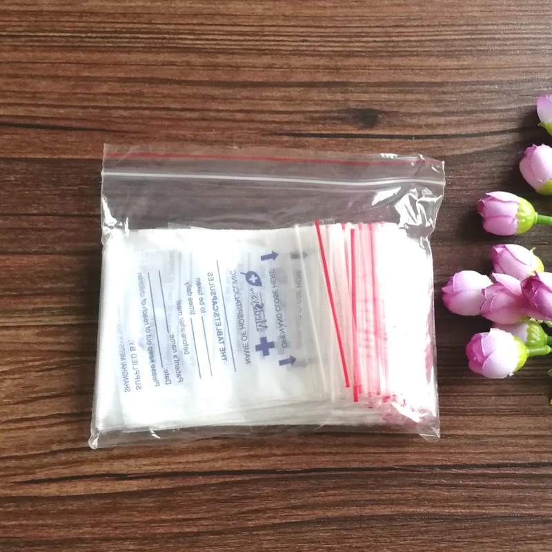 Disposable Pills Pouch Lab Hospital Custom Medicine Packaging LDPE Mini Pharmacy Plastic Bags Pill Bags LDPE Seal