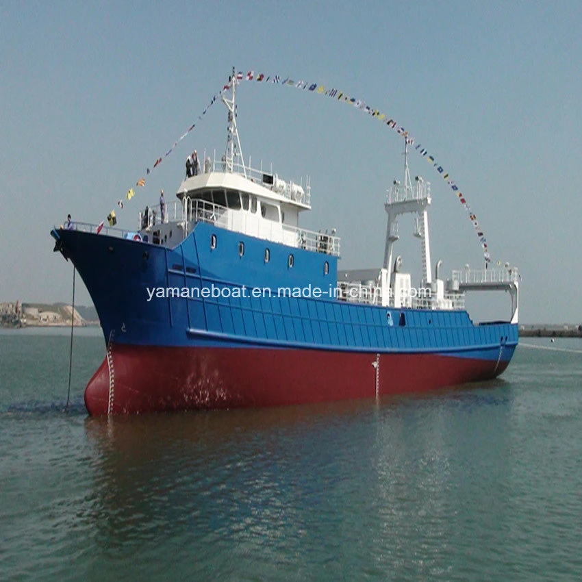 58m Deep Ocean Steel Fishing Ship Big Fish Capacity