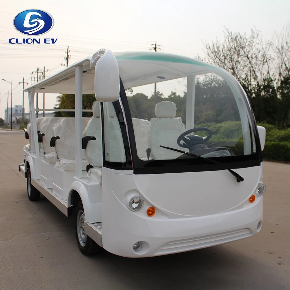 30km/H Scenic Spot Low Speed Electric 14 Passenger Sightseeing Shuttle Autobús