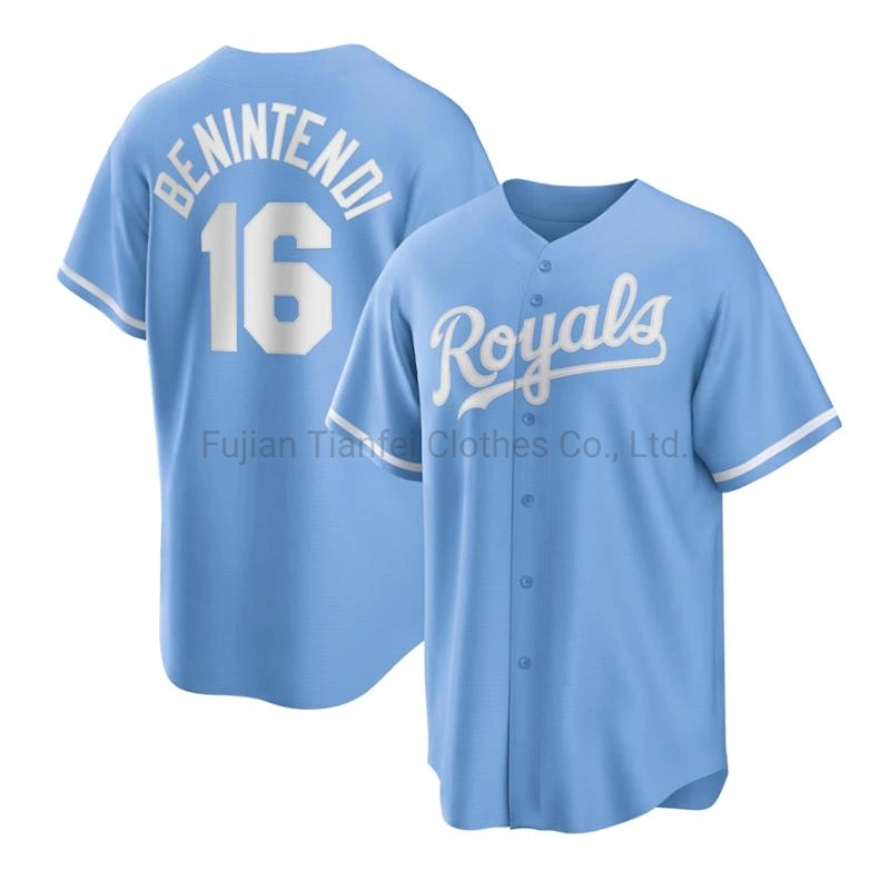 Plain Baseball Jersey with Customized Design Tackle Twill Team Name