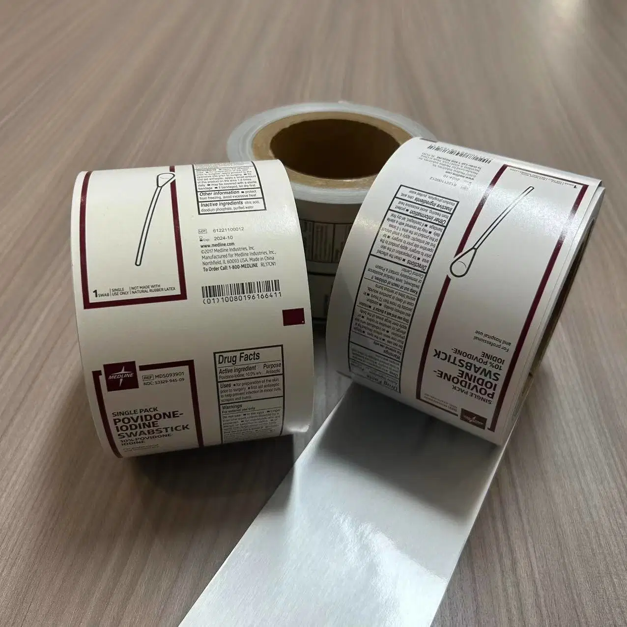 Pharmaceutical/Medical Aluminum Foil Wrapping Paper for Iodine Wipes Packaging