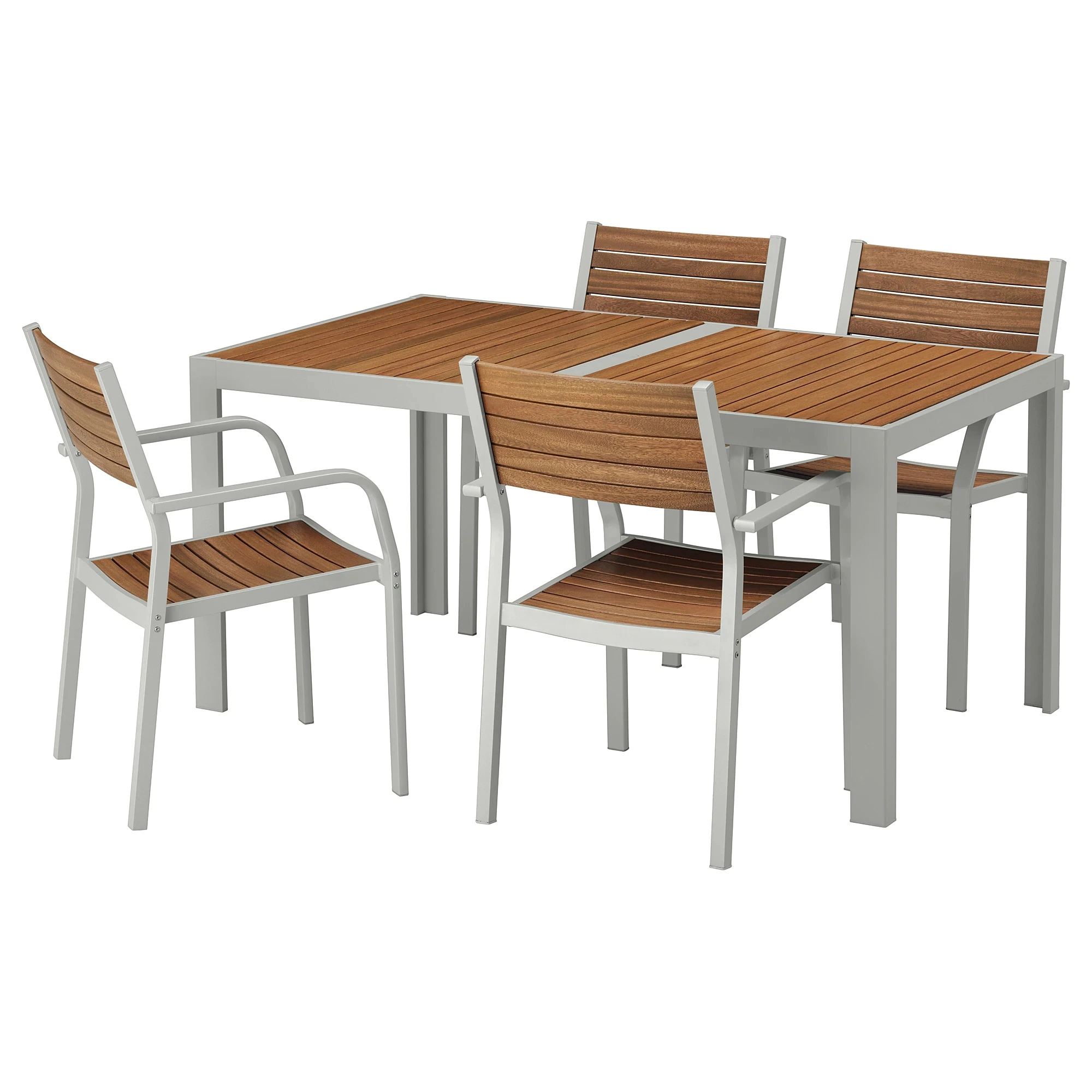 Solid Wood Outdoor Bar Restaurant Furniture China Table and Chair Set