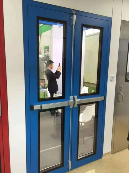 Outdoor Indoor Commercial/Hospital/Food Factory Safety Metal Steel Fireproof Door for Security Emergency Entrance