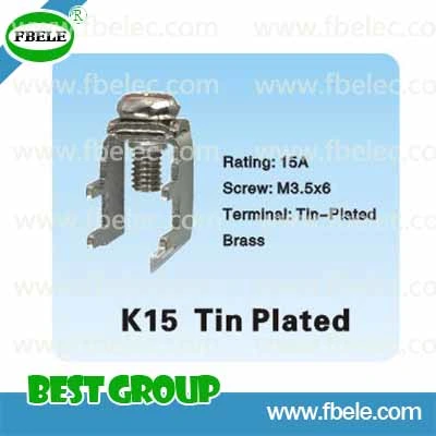 Metal Parts K15 Tin Plated/Electrical Terminal Block/Feed Through Terminal
