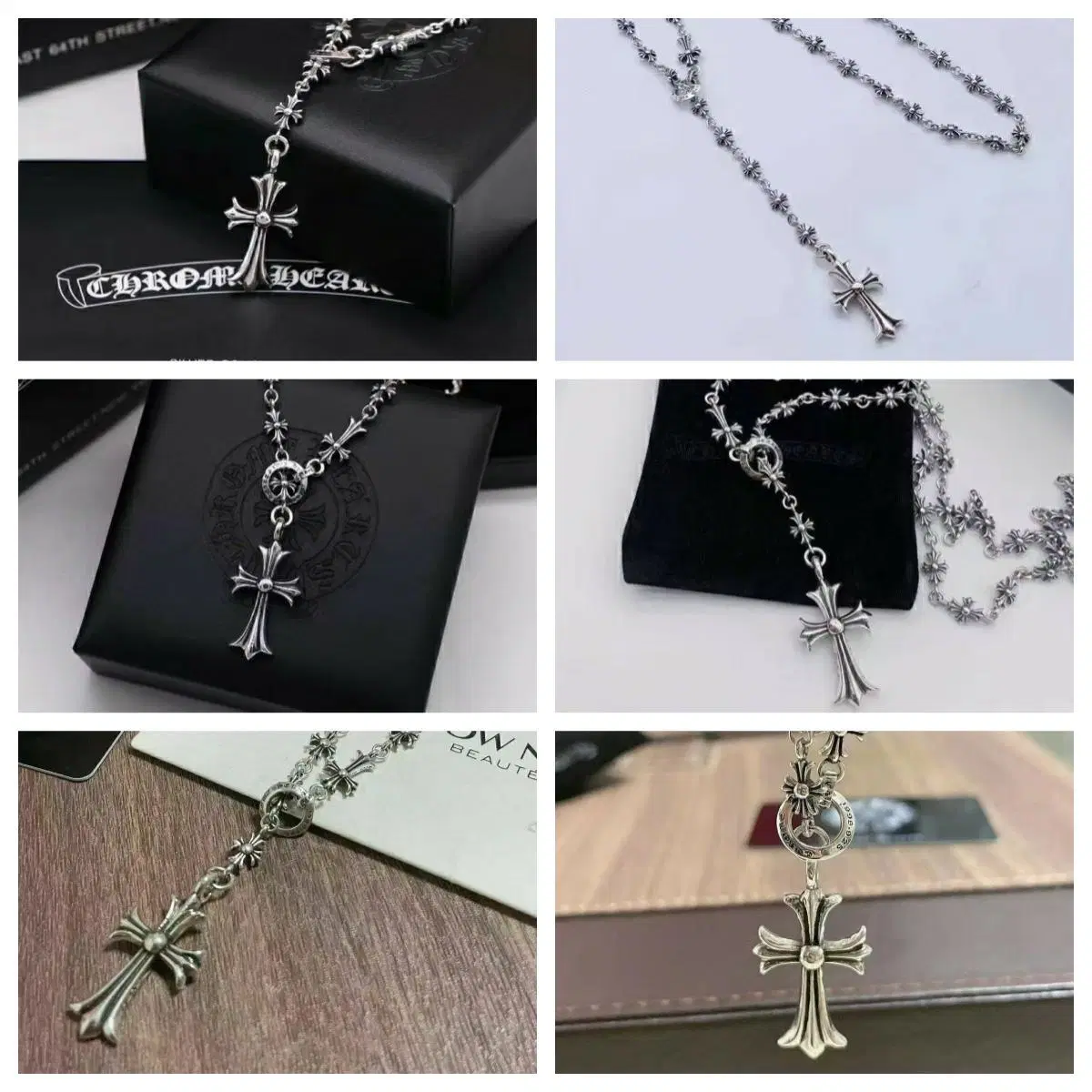 2023 Cross Floral Necklace Handmade Letter Necklace Stainless Steel Jewelry AAA+Necklace Jewelry